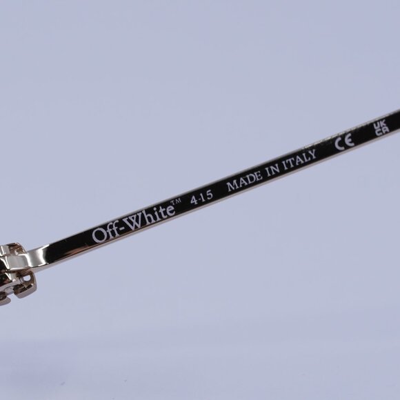 Off-White OERI14A CORTEZ 7628 Sunglasses Gold Rectangle Frame, Burgundy Lenses - Picture 7 of 11